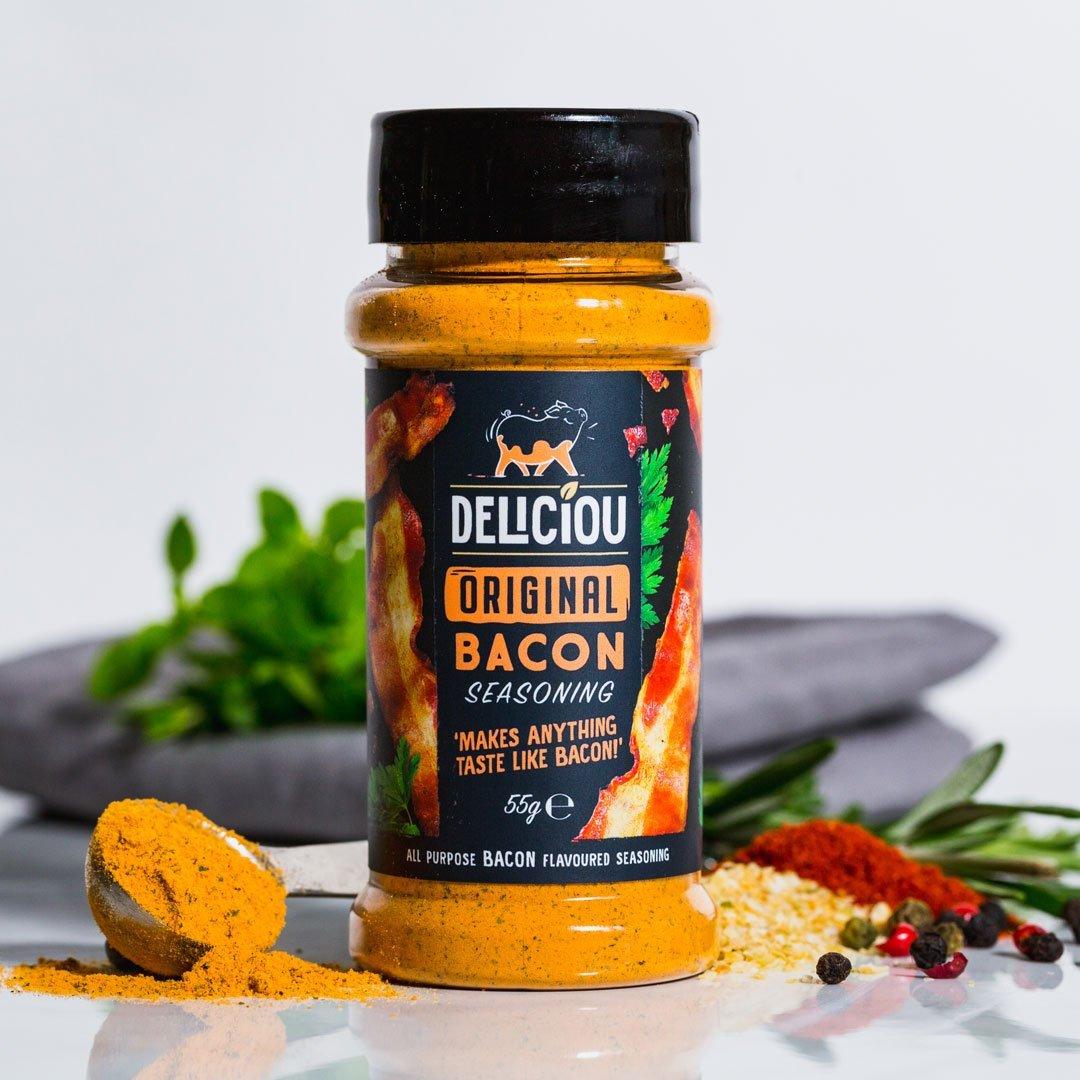 Deliciou Cheesy Bacon Seasoning Vegan Gluten Free and Kosher 60g