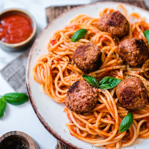 Spaghetti & Beef Meatballs