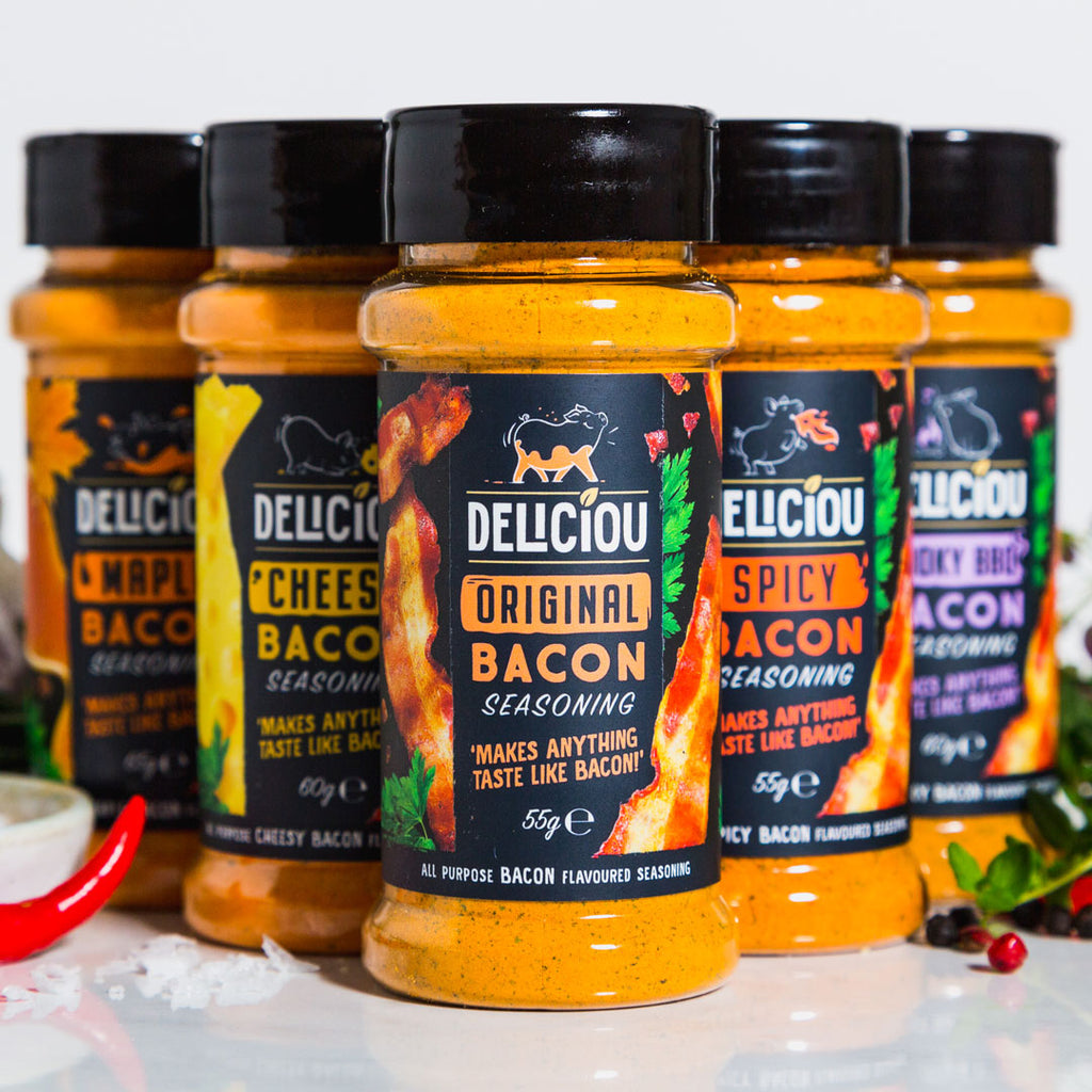 Deliciou Cheesy Bacon Seasoning Vegan Gluten Free and Kosher 60g